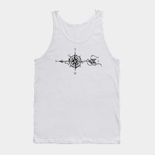 Compass with arrow (carpediem) Tank Top